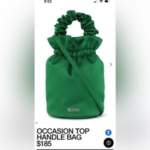 Ganni Occasion Top Handle Bag NWT